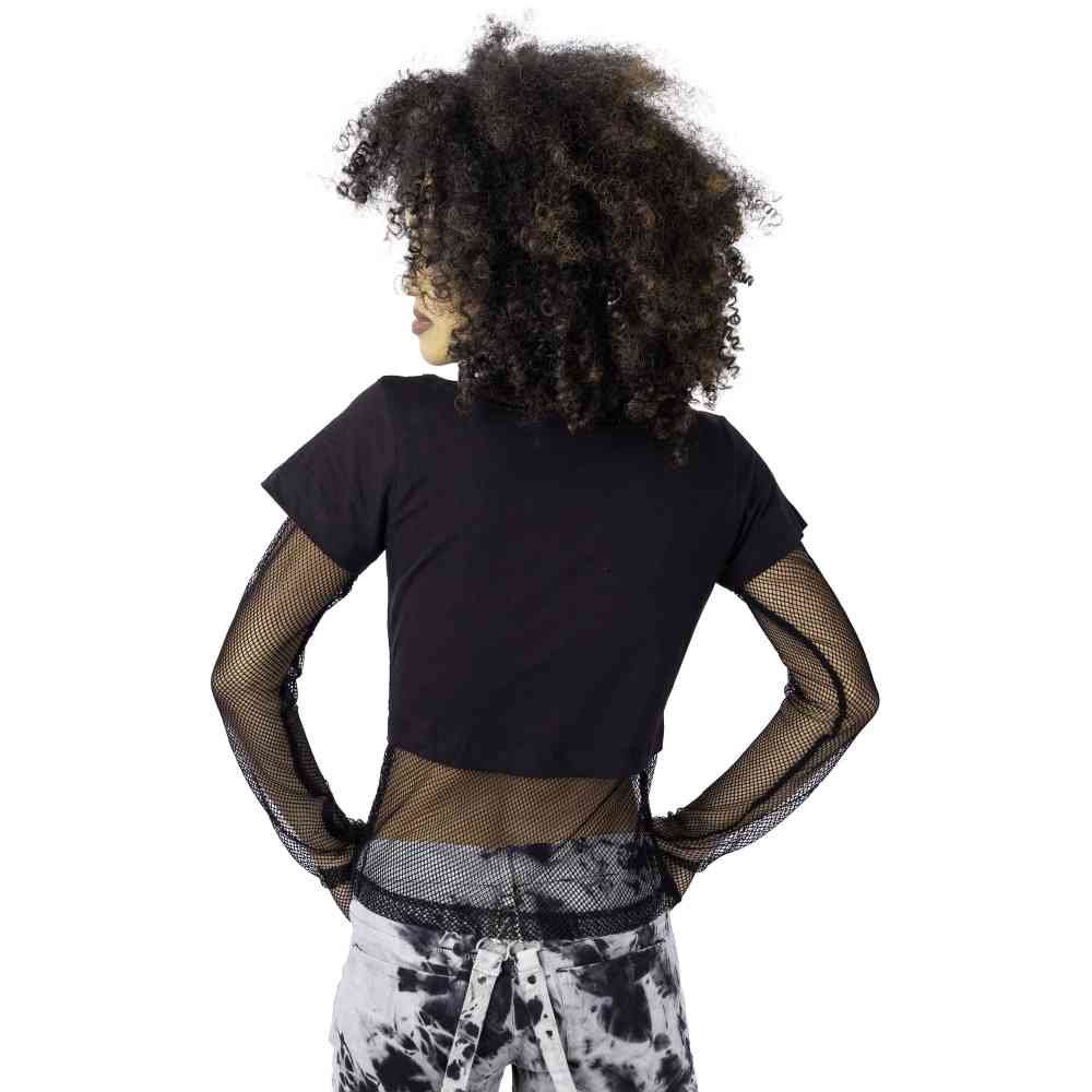 Heartless - MACABRE Crop top - Noir